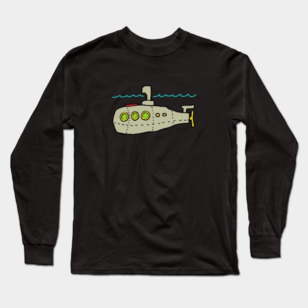 Submarine Long Sleeve T-Shirt by Mark Ewbie